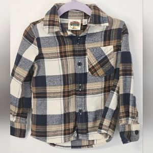 Flannel long sleeve button down 2T